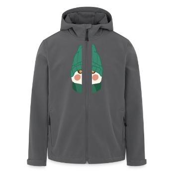 Schneemann mit Mütze - Recycelte Männer Softshell-Jacke von Stanley/Stella - Anthrazit - Vorne - AI Model Male 185 light (185cm)