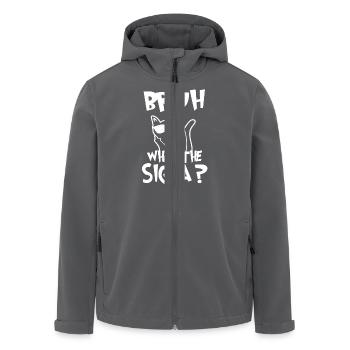 Was The Sigma Bruh lustige Kinder Zitate - Recycelte Männer Softshell-Jacke von Stanley/Stella - Anthrazit - Vorne - AI Model Male 185 light (185cm)