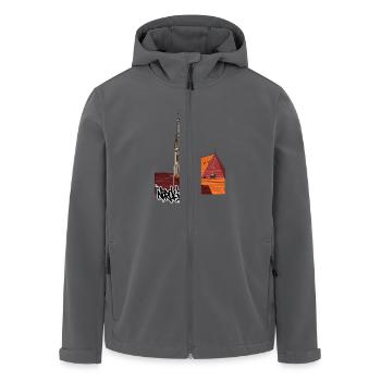 Nördlingen // Daniel // Illustration - Recycelte Männer Softshell-Jacke von Stanley/Stella - Anthrazit - Vorne - AI Model Male 185 light (185cm)