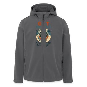 GMT Dreams für Fans von Uhren mit GMT Funktion - Recycelte Männer Softshell-Jacke von Stanley/Stella - Anthrazit - Vorne - AI Model Male 185 light (185cm)