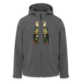 Ach, ich hab Dich ja ewig nicht gesehen (Vampire) - Recycelte Männer Softshell-Jacke von Stanley/Stella - Anthrazit - Vorne - AI Model Male 185 light (185cm)