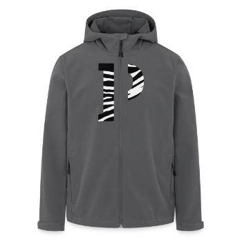 Buchstabe p Zebra - Recycelte Männer Softshell-Jacke von Stanley/Stella - Anthrazit - Vorne - AI Model Male 185 light (185cm)