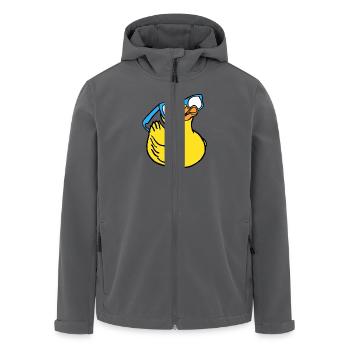 duck - Recycelte Männer Softshell-Jacke von Stanley/Stella - Anthrazit - Vorne - AI Model Male 185 light (185cm)