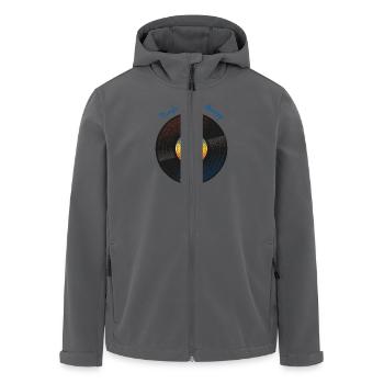 Vinyl ist meine Therapie - Recycelte Männer Softshell-Jacke von Stanley/Stella - Anthrazit - Vorne - AI Model Male 185 light (185cm)