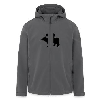 barbecue inc. 2 - Recycelte Männer Softshell-Jacke von Stanley/Stella - Anthrazit - Vorne - AI Model Male 185 light (185cm)