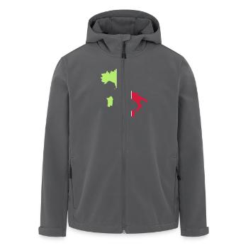 Italien - Recycelte Männer Softshell-Jacke von Stanley/Stella - Anthrazit - Vorne - AI Model Male 185 light (185cm)