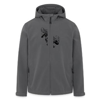 Moto Cross - Recycelte Männer Softshell-Jacke von Stanley/Stella - Anthrazit - Vorne - AI Model Male 185 light (185cm)