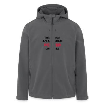 Keramik / Töpfer / Vase / Bildhauer - Recycelte Männer Softshell-Jacke von Stanley/Stella - Anthrazit - Vorne - AI Model Male 185 light (185cm)