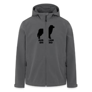 Australian Shepherd - Recycelte Männer Softshell-Jacke von Stanley/Stella - Anthrazit - Vorne - AI Model Male 185 light (185cm)