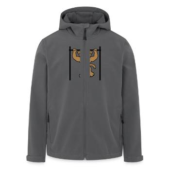 Hund Klimmzüge Stange Muskeln Gym Klimmzugstange - Recycelte Männer Softshell-Jacke von Stanley/Stella - Anthrazit - Vorne - AI Model Male 185 light (185cm)
