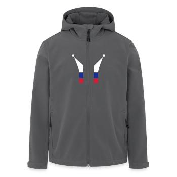 Russland - Recycelte Männer Softshell-Jacke von Stanley/Stella - Anthrazit - Vorne - AI Model Male 185 light (185cm)
