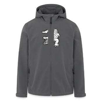 Böses Krokodil - Recycelte Männer Softshell-Jacke von Stanley/Stella - Anthrazit - Vorne - AI Model Male 185 light (185cm)