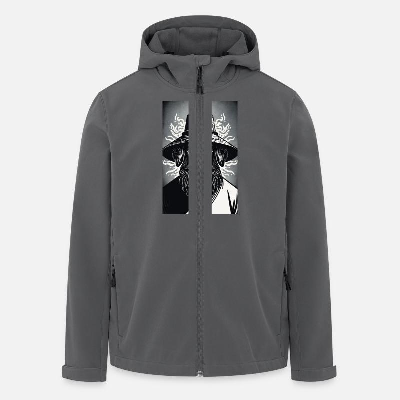 Der wachsame Hund - Recycelte Männer Softshell-Jacke von Stanley/Stella - Anthrazit