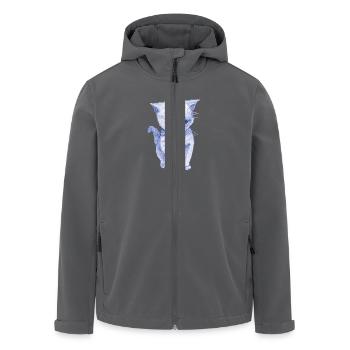 Schmuse Katze - Recycelte Männer Softshell-Jacke von Stanley/Stella - Anthrazit - Vorne - AI Model Male 185 light (185cm)