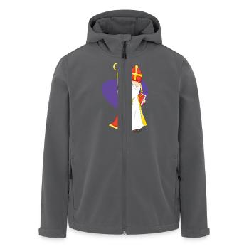 Sankt mit Herz - Recycelte Männer Softshell-Jacke von Stanley/Stella - Anthrazit - Vorne - AI Model Male 185 light (185cm)