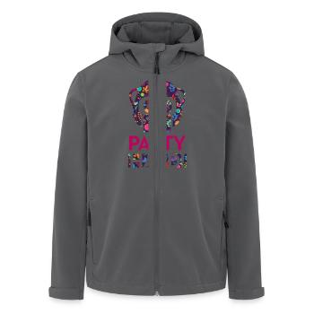 Party Hard! - Recycelte Männer Softshell-Jacke von Stanley/Stella - Anthrazit - Vorne - AI Model Male 185 light (185cm)