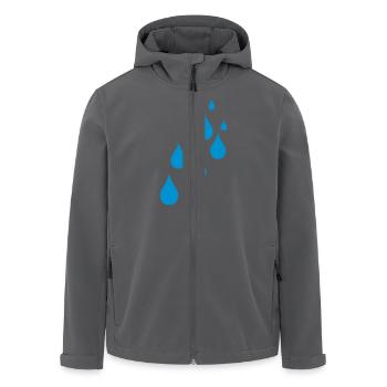 regen - Recycelte Männer Softshell-Jacke von Stanley/Stella - Anthrazit - Vorne - AI Model Male 185 light (185cm)