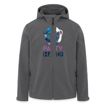 Party Hard! - Recycelte Männer Softshell-Jacke von Stanley/Stella - Anthrazit - Vorne - AI Model Male 185 light (185cm)