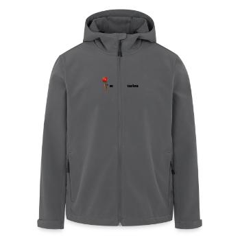 I'm a Vegetarien-ich bin Vegetarier - Recycelte Männer Softshell-Jacke von Stanley/Stella - Anthrazit - Vorne - AI Model Male 185 light (185cm)