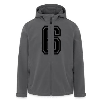 6 - Recycelte Männer Softshell-Jacke von Stanley/Stella - Anthrazit - Vorne - AI Model Male 185 light (185cm)
