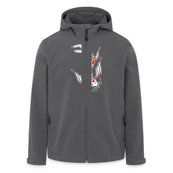 koi - Recycelte Männer Softshell-Jacke von Stanley/Stella - Anthrazit - Vorne - AI Model Male 185 light (185cm)