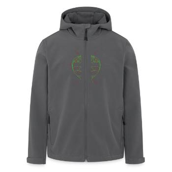 Kobra Design - Recycelte Männer Softshell-Jacke von Stanley/Stella - Anthrazit - Vorne - AI Model Male 185 light (185cm)