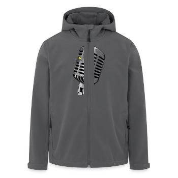 Mikro-Hip-Hop - Recycelte Männer Softshell-Jacke von Stanley/Stella - Anthrazit - Vorne - AI Model Male 185 light (185cm)