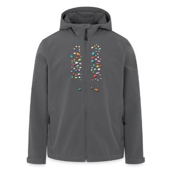 Pillen - Recycelte Männer Softshell-Jacke von Stanley/Stella - Anthrazit - Vorne - AI Model Male 185 light (185cm)