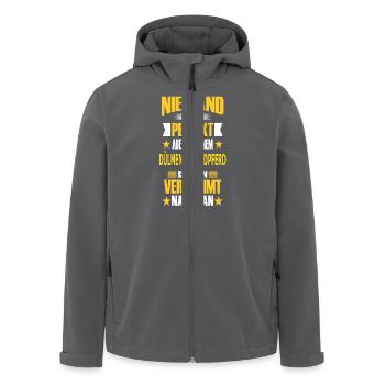 DÜLMENER WILDPFERD - Recycelte Männer Softshell-Jacke von Stanley/Stella - Anthrazit - Vorne - AI Model Male 185 light (185cm)