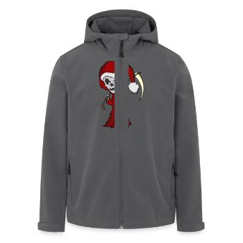 BAD Santa - scary fucking x Mas - Recycelte Männer Softshell-Jacke von Stanley/Stella - Anthrazit - Vorne - AI Model Male 185 light (185cm)