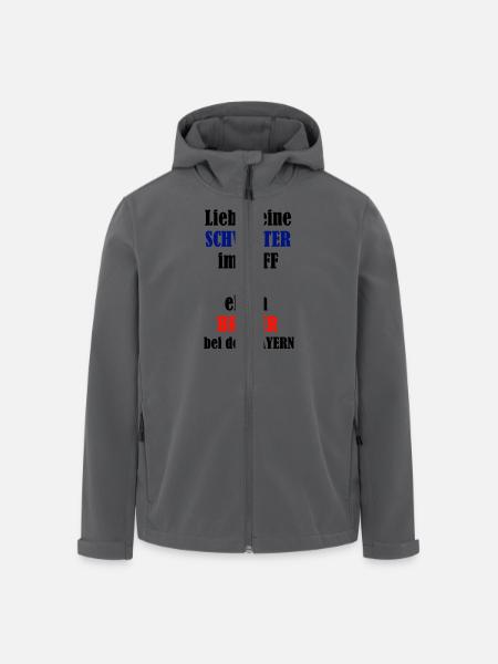Lieber Schwester im Puff als Bruder bei Bayern! - Recycelte Männer Softshell-Jacke von Stanley/Stella - Anthrazit