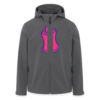 sprühfarbe retro vintage paint hiphop graf tag - Recycelte Männer Softshell-Jacke von Stanley/Stella - Anthrazit - Vorne - AI Model Male 185 light (185cm)
