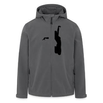 Trampolin - Recycelte Männer Softshell-Jacke von Stanley/Stella - Anthrazit - Vorne - AI Model Male 185 light (185cm)