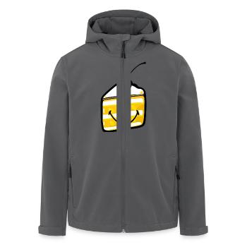 Smiley Cake - Recycelte Männer Softshell-Jacke von Stanley/Stella - Anthrazit - Vorne - AI Model Male 185 light (185cm)