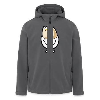 Smiley Egg - Recycelte Männer Softshell-Jacke von Stanley/Stella - Anthrazit - Vorne - AI Model Male 185 light (185cm)