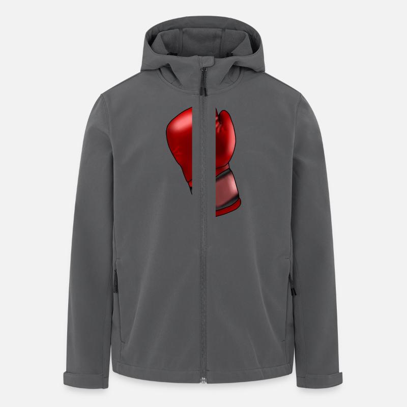 Gant de boxe - Veste softshell homme en polyester recyclé Stanley/Stella - charbon