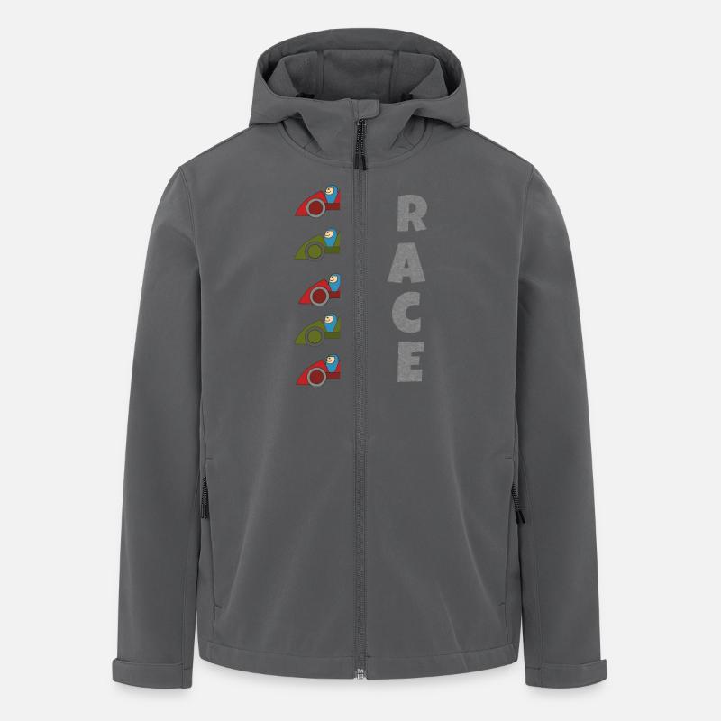 autorennen race - Recycelte Männer Softshell-Jacke von Stanley/Stella - Anthrazit