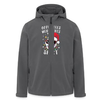 Lustiger Fußball Spruch Weihnachten Advent Fest - Recycelte Männer Softshell-Jacke von Stanley/Stella - Anthrazit - Vorne - AI Model Male 185 light (185cm)