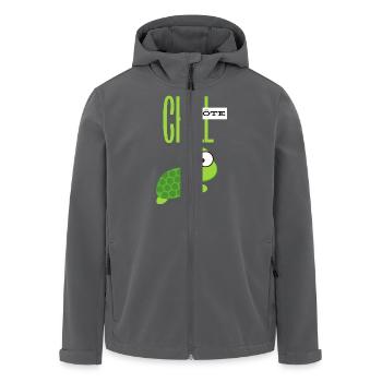 Chill Kröte für Chiller - Recycelte Männer Softshell-Jacke von Stanley/Stella - Anthrazit - Vorne - AI Model Male 185 light (185cm)