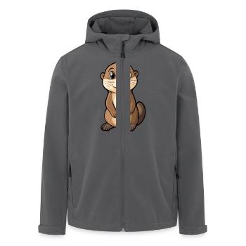 Otter - Recycelte Männer Softshell-Jacke von Stanley/Stella - Anthrazit - Vorne - AI Model Male 185 light (185cm)