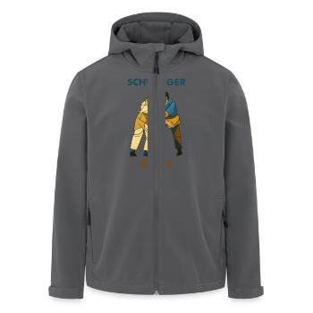 schwinger kunst - Recycelte Männer Softshell-Jacke von Stanley/Stella - Anthrazit - Vorne - AI Model Male 185 light (185cm)