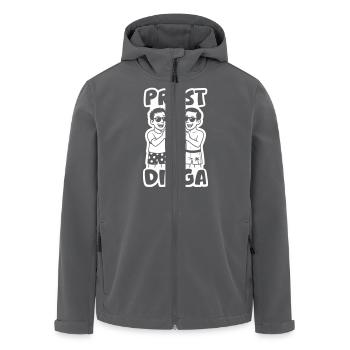 Prost Digga Urlaub Party - Recycelte Männer Softshell-Jacke von Stanley/Stella - Anthrazit - Vorne - AI Model Male 185 light (185cm)