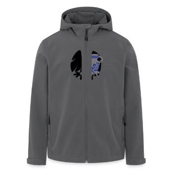 Adler & Bembel - Recycelte Männer Softshell-Jacke von Stanley/Stella - Anthrazit - Vorne - AI Model Male 185 light (185cm)