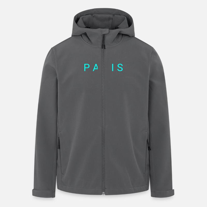 Paris - Veste softshell homme en polyester recyclé Discoverer Stanley/Stella - charbon