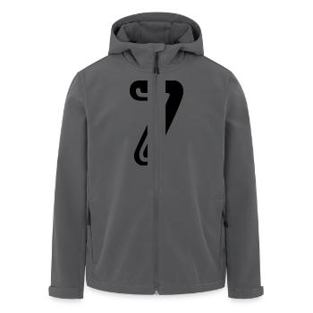 7 - Rückennummer - Recycelte Männer Softshell-Jacke von Stanley/Stella - Anthrazit - Vorne - AI Model Male 185 light (185cm)