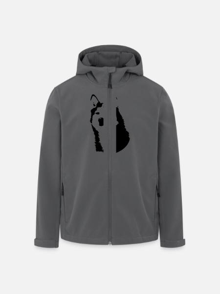 Husky - Recycelte Männer Softshell-Jacke von Stanley/Stella - Anthrazit