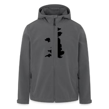 united kingdom uk map - Recycelte Männer Softshell-Jacke von Stanley/Stella - Anthrazit - Vorne - AI Model Male 185 light (185cm)