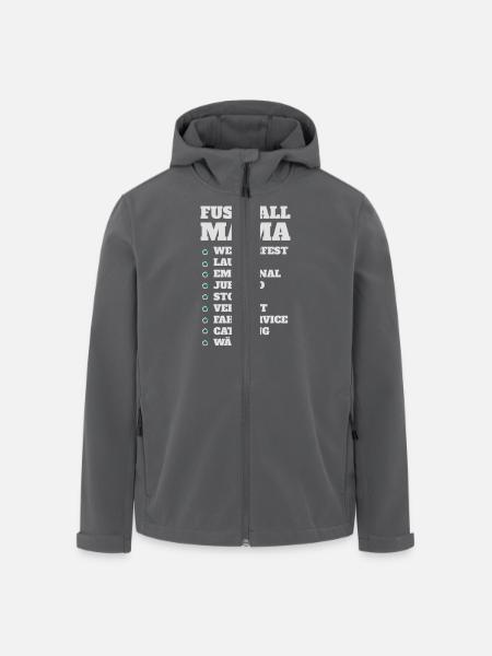Fussball Mama Check Liste - Recycelte Männer Softshell-Jacke von Stanley/Stella - Anthrazit
