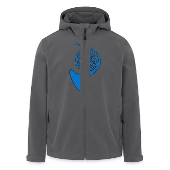 blue french horn - Recycelte Männer Softshell-Jacke von Stanley/Stella - Anthrazit - Vorne - AI Model Male 185 light (185cm)