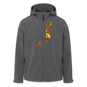 Trompete Trompete Trompete Noten - Recycelte Männer Softshell-Jacke von Stanley/Stella - Anthrazit - Vorne - AI Model Male 185 light (185cm)